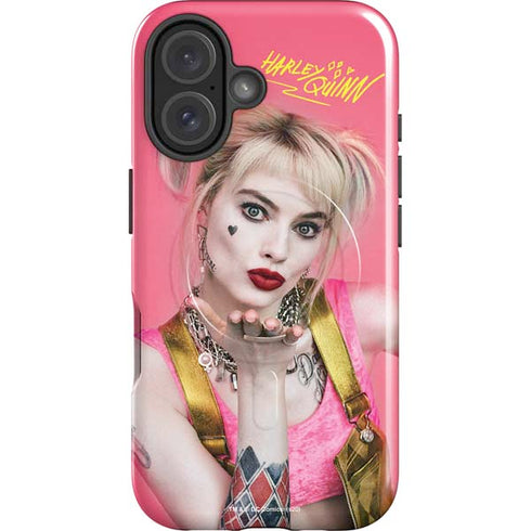 DC Comics Harley Quinn Blowing Kisses iPhone 16 Plus Magsafe Impact Case